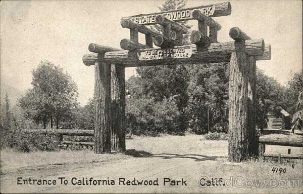 Entrance to California Redwood Park