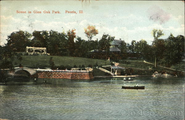 Scene in Glen Oak Park Peoria Illinois