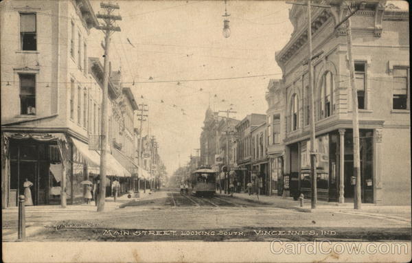 Main Street, Looking South Vincennes Indiana