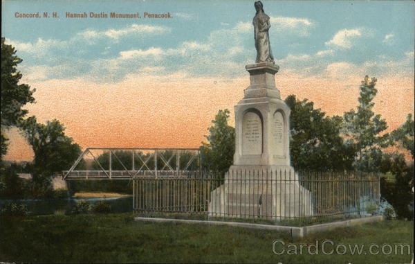Hannah Dustin Monument, Penacook Concord New Hampshire