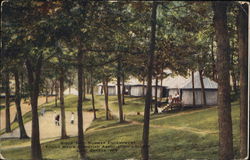 Ridge Row, Summer Encampment Lake Geneva, WI Postcard Postcard Postcard