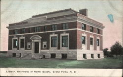 Library, University of North Dakota Postcard