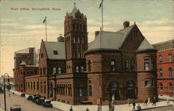 Post Office Springfield, MA Postcard Postcard Postcard