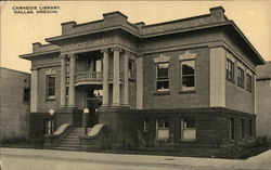 Carnegie Library Dallas, OR Postcard Postcard Postcard