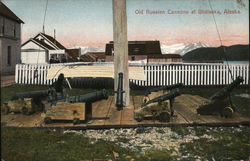 Old Russian Cannons Unalaska, AK Postcard Postcard Postcard