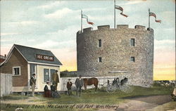 Castle of Old Fort Wm. Henry Postcard