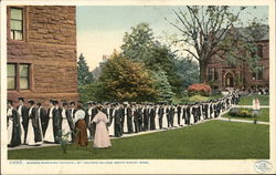 Seniors Marching to Chapel, Mt. Holyoke College Postcard