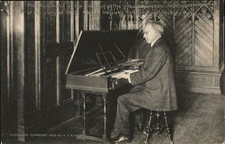 Professor Hammon at the Clavichord Postcard