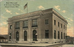Post Office and U.S. Court Building Grand Island, NE Postcard Postcard Postcard