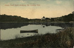 Adams Pond Looking West South Bridgton, ME Postcard Postcard Postcard