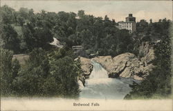 View of Redwood Falls Postcard