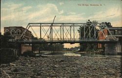 The Bridge Gowanda, NY Postcard Postcard Postcard