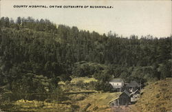 County Hospital on the Outskirts Postcard