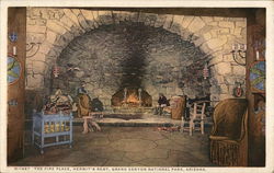 The Fireplace, Hermit's Rest Grand Canyon National Park Postcard Postcard Postcard