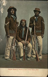 Apache Scouts in Service of the United States Army Postcard
