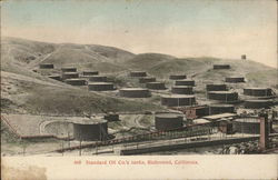 Standard Oil Co.'s Tanks Richmond, CA Postcard Postcard Postcard