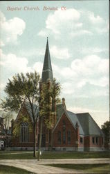 Baptist Church Bristol, CT Postcard Postcard Postcard