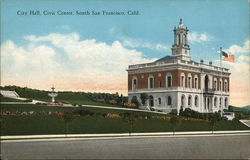 City Hall, Civic Center South San Francisco, CA Postcard Postcard Postcard