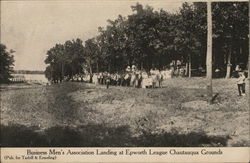 Business Men's Association Landing at Epworth League Chautauqua Grounds Postcard