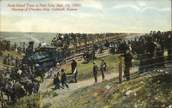 Opening of Cherokee Strip Caldwell, KS Postcard Postcard Postcard