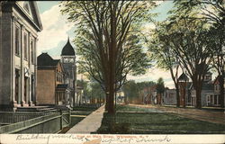 View on Main Street Whitesboro, NY Postcard Postcard Postcard