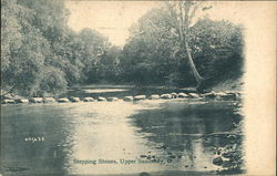 Stepping Stones, Across a Creek Postcard