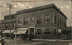 First National Bank Building Detroit, MN Postcard Postcard Postcard