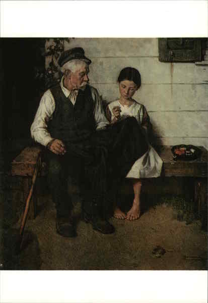 The Lighthouse Keeper's Daughter by Norman Rockwell