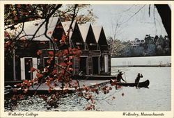 Wellesley College - Boat House, Lake Waban Massachusetts