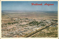 Aerial View of City Holbrook Arizona Bob Petley