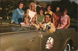 Lawrence Welk and Cast Memebers Jeep Scout Celebrities