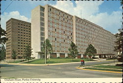 Purdue University - Graduate House Postcard