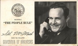 Sid McMath - Governor of Arkansas Postcard