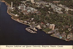 Kingston Lakefront and Queens University Postcard