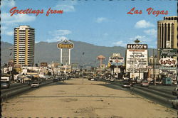 Greetings From Las Vegas Postcard