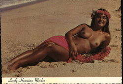 Lovely Hawaiian Maiden Risque & Nude Postcard Postcard Postcard