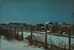 Lobster Pots in Winter - Cut-in-Two in background Stony Creek, CT Postcard Postcard Postcard