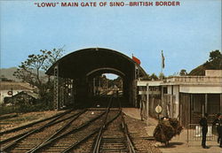 Lowu Main Gaite of Sino-British Border Hong Kong China Postcard Postcard Postcard