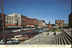 Queen St. From Confederation Centre Postcard