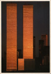 Twin Towers of World Trade Center New York, NY Postcard Postcard Postcard