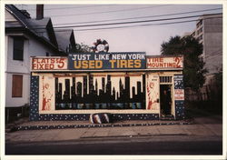 "Just Like New York" Used Tires Bridgeport, CT Postcard Postcard Postcard