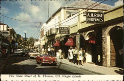 Dronningens Gade, Charlotte Amalie St. Thomas, VI Caribbean Islands Postcard Postcard Postcard