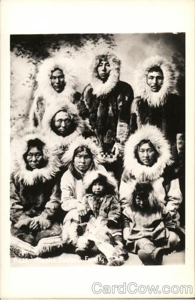 Group of Eskimos Native Americana