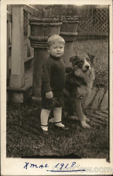Boy and Dog, 1918 Boys