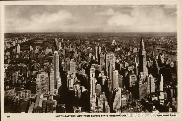 North-Eastern View from Empire State Observatory New York