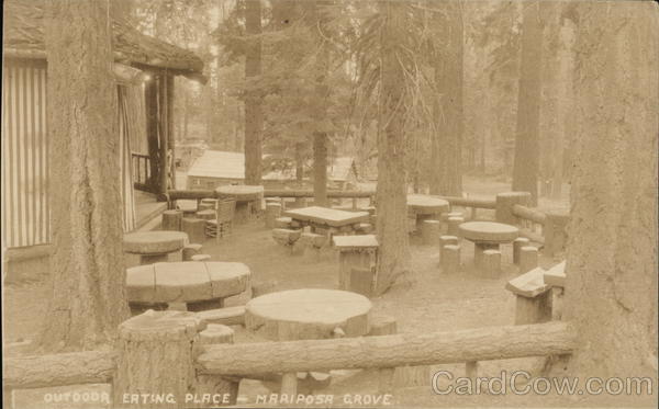 Outdoor Eating Place, Mariposa Grove Fish Camp California