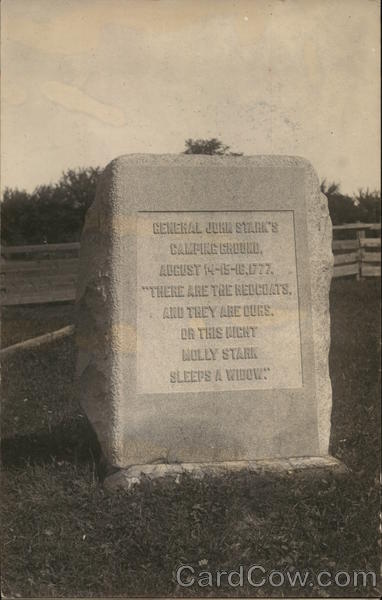 General John Stark's Camping Ground Monument North Bennington Vermont