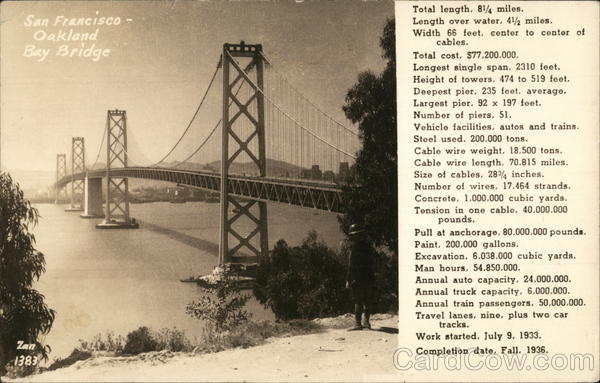 Okland Bay Bridge San Francisco California