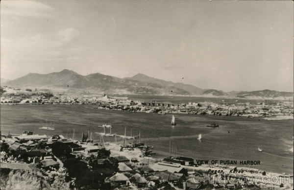 View of Pusan Harbor Korea