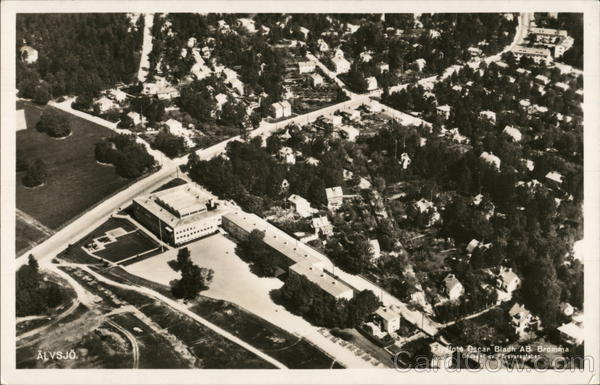 Air View of Alvsjo Stockholm Sweden